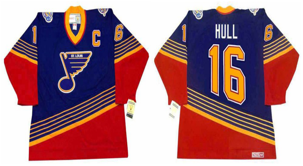 2019 Men St.Louis Blues 16 Hull Blue CCM NHL jerseys